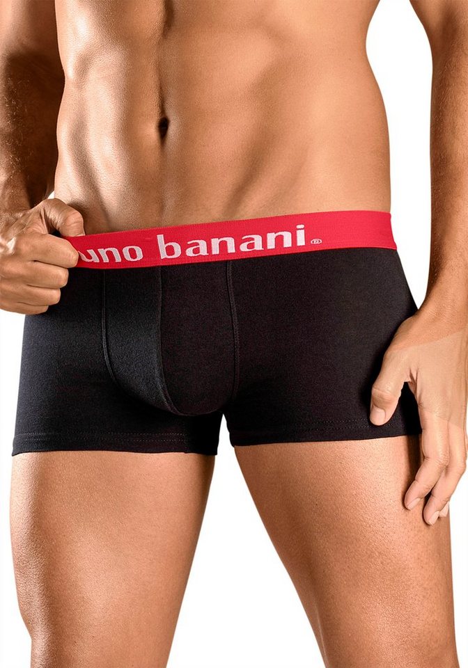 Bruno Banani Hipster (Packung, 4-St) knapp sitzende Boxershorts in uni oder gemustert aus Baumwollmischung – Bild 3 von 5