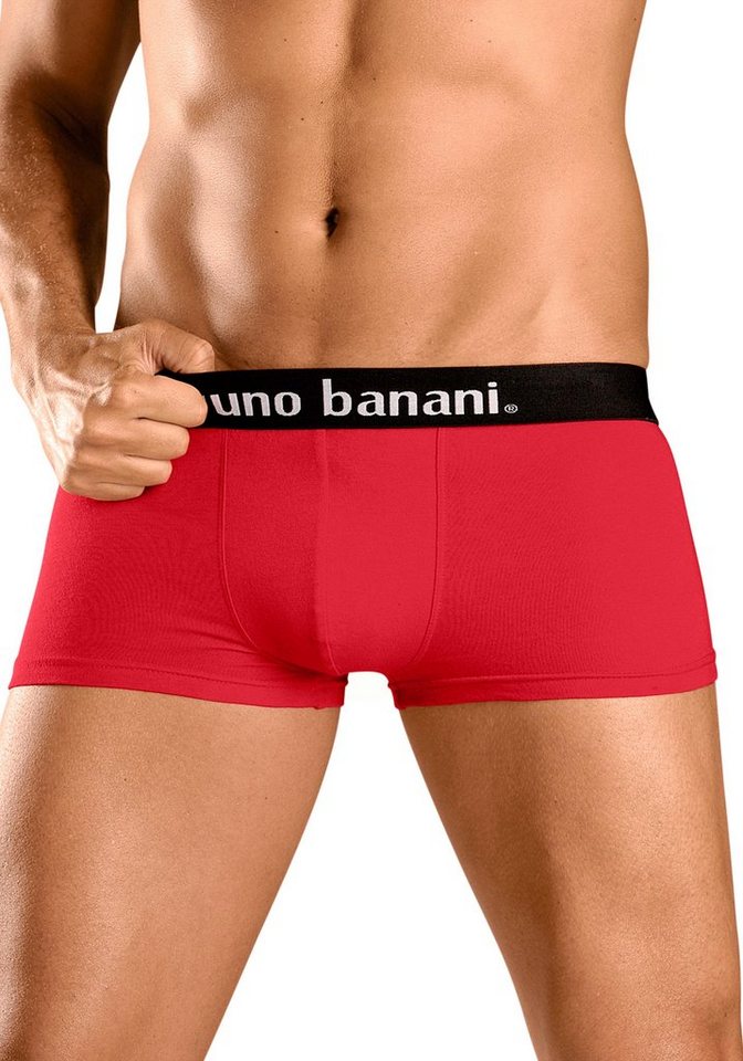 Bruno Banani Hipster (Packung, 4-St) knapp sitzende Boxershorts in uni oder gemustert aus Baumwollmischung – Bild 2 von 5