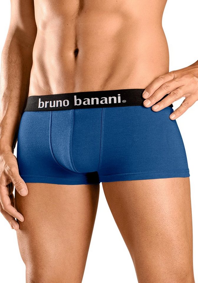 Bruno Banani Hipster (Packung, 4-St) knapp sitzende Boxershorts in uni oder gemustert aus Baumwollmischung – Bild 3 von 5