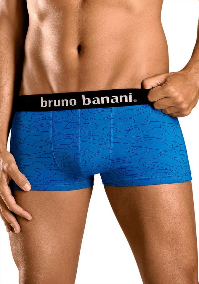 Bruno Banani Hipster (Packung, 4-St) knapp sitzende Boxershorts in uni oder gemustert aus Baumwollmischung – Bild 2 von 5