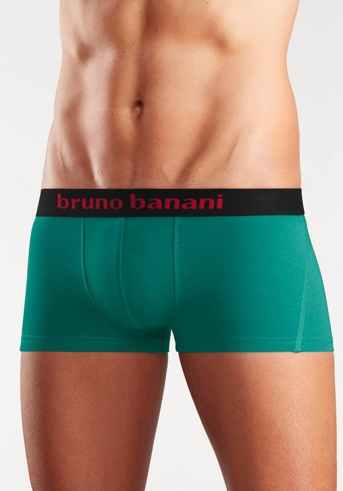 Bruno Banani Hipster (Packung, 4-St) knapp sitzende Boxershorts mit Logo Webbund aus Baumwollmischung – Bild 3 von 5