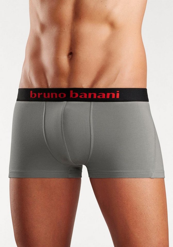 Bruno Banani Hipster (Packung, 4-St) knapp sitzende Boxershorts mit Logo Webbund aus Baumwollmischung – Bild 2 von 5