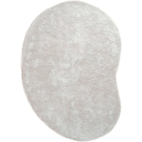 Bruno Banani Hochflor-Teppich Dana Bean shape, besondere Form, weich, Mikrofaser Teppiche, U-förmig, Höhe: 30 mm, organische Form, uni, Wohnzimmer, Schlafzimmer
