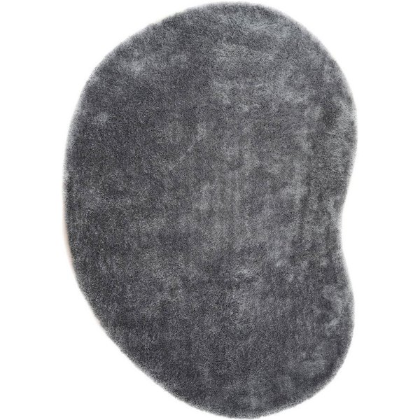 Bruno Banani Hochflor-Teppich Dana Bean shape, besondere Form, weich, Mikrofaser Teppiche, U-förmig, Höhe: 30 mm, organische Form, uni, Wohnzimmer, Schlafzimmer