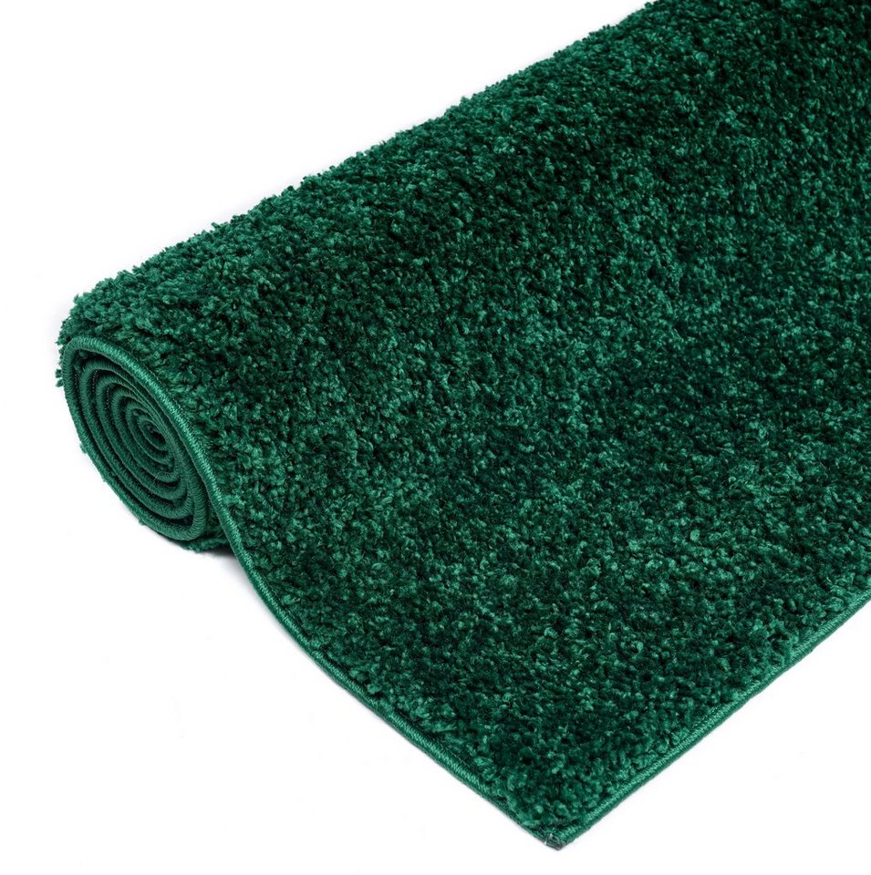Bruno Banani Hochflor-Teppich Shaggy Soft, rechteckig, Höhe: 30 mm, gewebt, Uni Farben, besonders weich und kuschelig, Kundenliebling – Bild 4 von 5