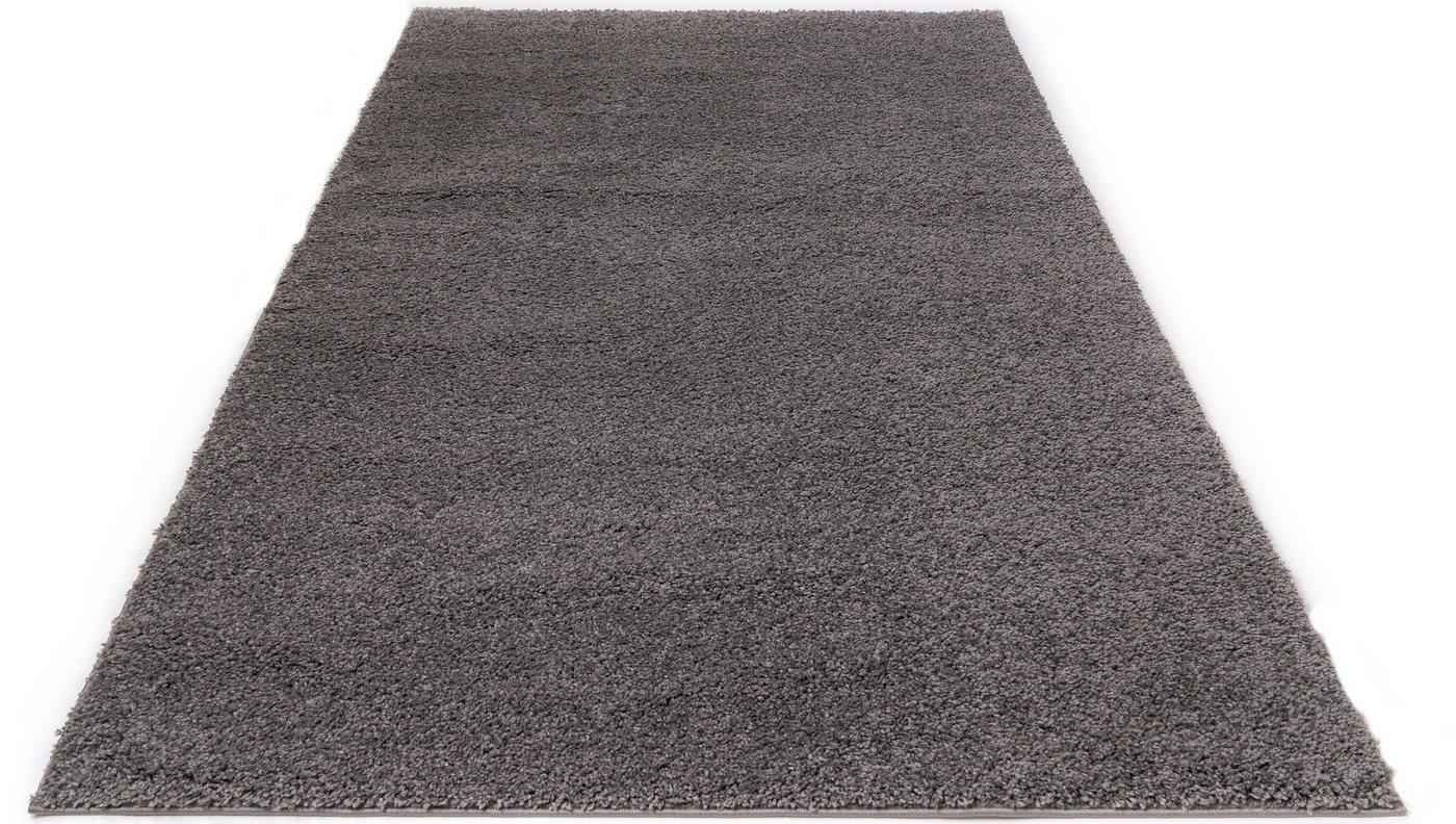 Bruno Banani Hochflor-Teppich Shaggy Soft, rechteckig, Höhe: 30 mm, gewebt, Uni Farben, besonders weich und kuschelig, Kundenliebling – Bild 2 von 5
