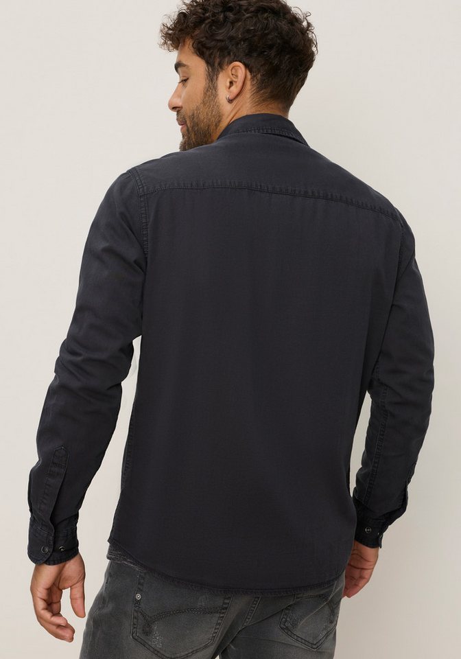Bruno Banani Jeanshemd schmal geschnitten schmale Basic-Passform, aus Baumwolle in Denim-Jeans-Qualität – Bild 2 von 5