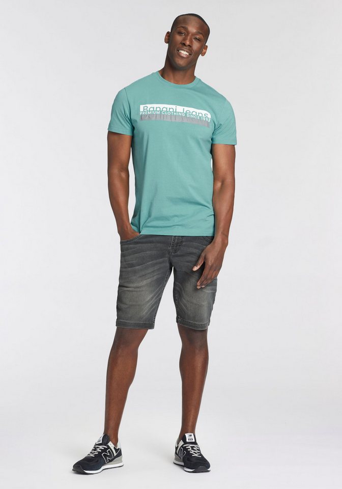 Bruno Banani Jeansshorts (Set, 2-tlg., mit Band) bequemer Sitz, gerade Beinform, mit praktischen Taschen – Bild 4 von 5