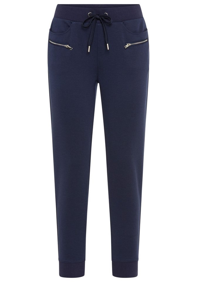 Bruno Banani Jerseyhose knöchellang, aus elastischem Milano Rib, schmale Beinform – Bild 5 von 5