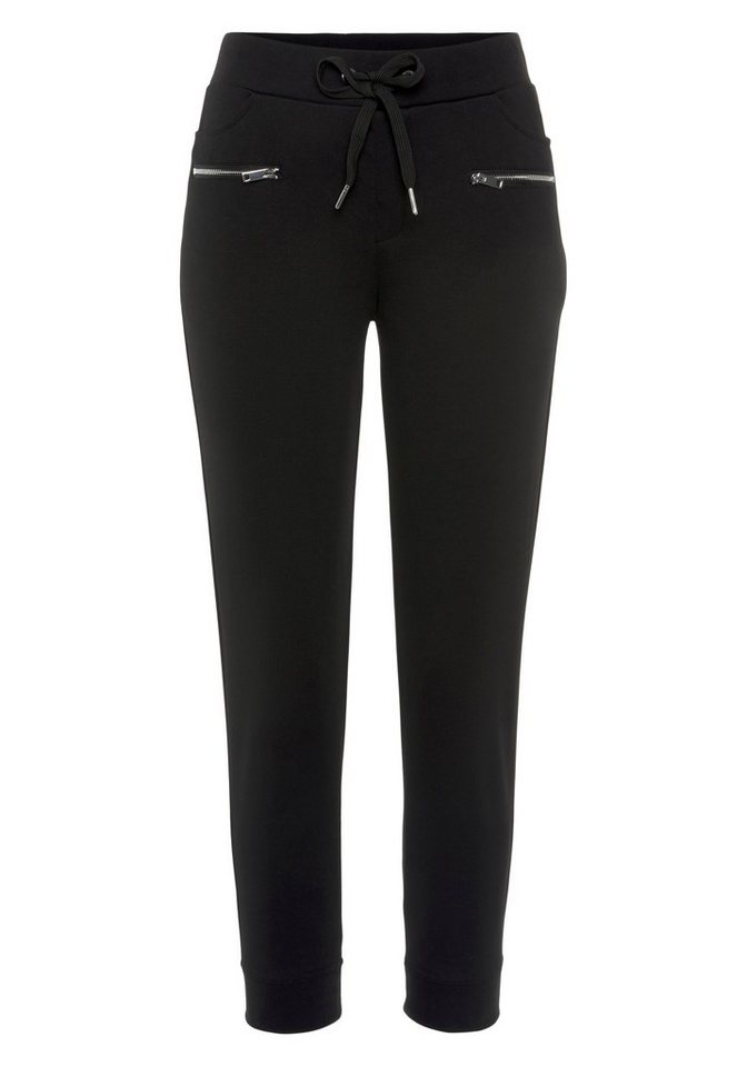 Bruno Banani Jerseyhose knöchellang, aus elastischem Milano Rib, schmale Beinform – Bild 5 von 5