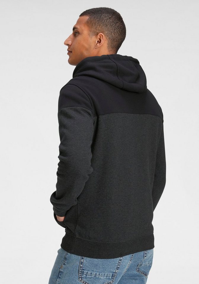 Bruno Banani Kapuzensweatshirt Langarm, bedruckt und meliert, aus Baumwollmischung – Bild 2 von 5