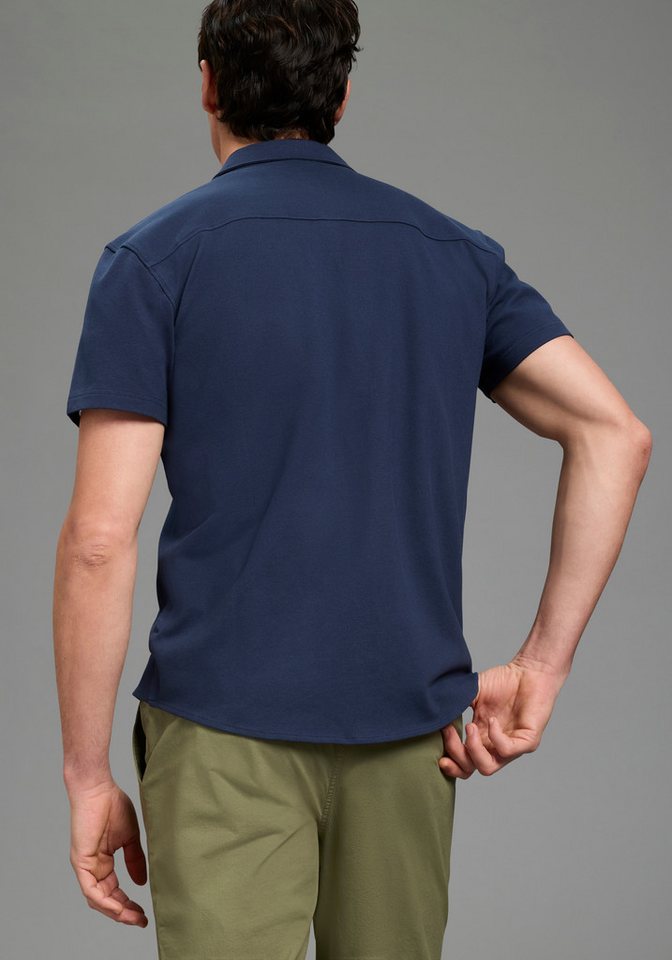 Bruno Banani Kurzarmhemd Jersey Kurzarm, für verschiedene Anlässe, aus Baumwolle und Elasthan – Bild 3 von 5