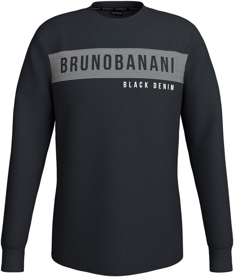 Bruno Banani Langarmshirt schmal geschnitten, mit Marken Aufdruck – Bild 5 von 5
