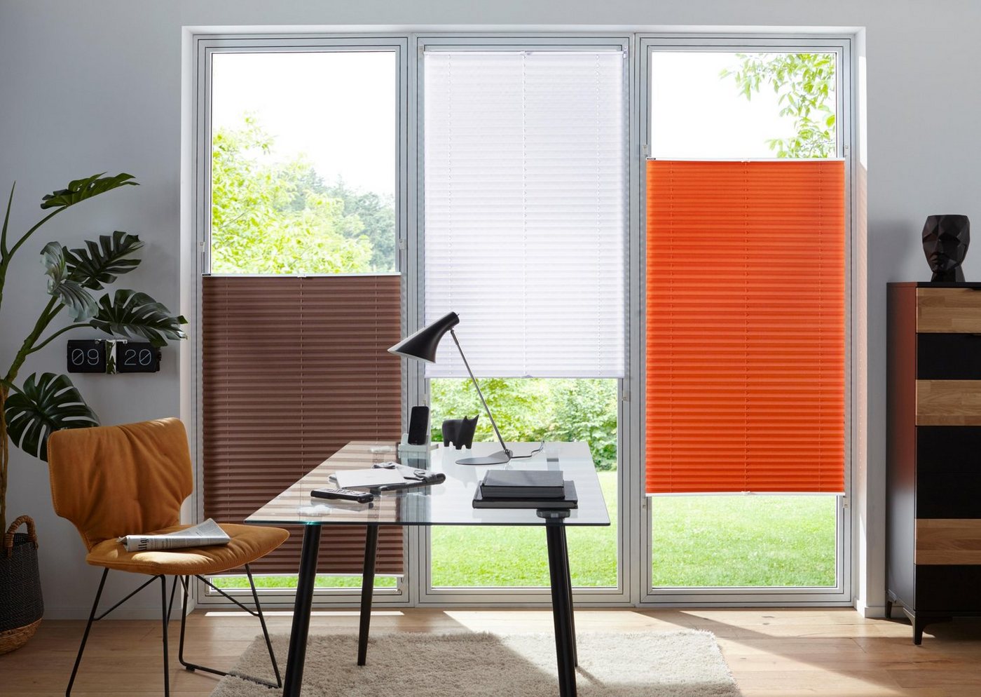 Bruno Banani Plissee Lagos, ohne Bohren, Lichtschutz, verspannt, Lichtschutz, ohne Bohren, verspannt, Klemmfix, Fixmaß, Bestseller mit über 500 4,5-Sterne-Bewer – Bild 3 von 5