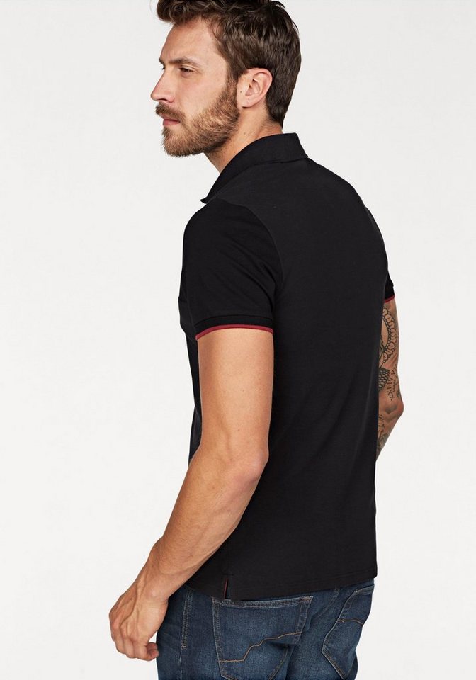 Bruno Banani Poloshirt Kurzarm, körpernahe Passform, unifarben, Polokragen – Bild 2 von 5