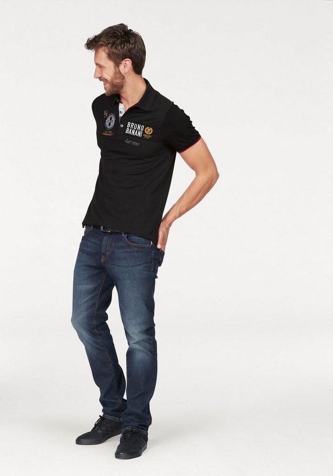 Bruno Banani Poloshirt Kurzarm, körpernahe Passform, unifarben, Polokragen – Bild 4 von 5