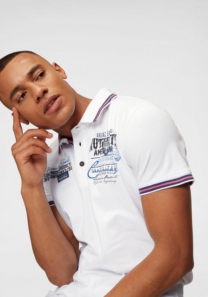 Bruno Banani Poloshirt Kurzarm, körpernahe Passform, aus Baumwollmischung – Bild 3 von 5