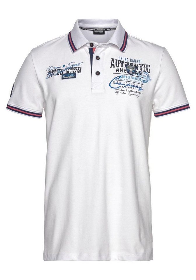 Bruno Banani Poloshirt Kurzarm, körpernahe Passform, aus Baumwollmischung – Bild 5 von 5