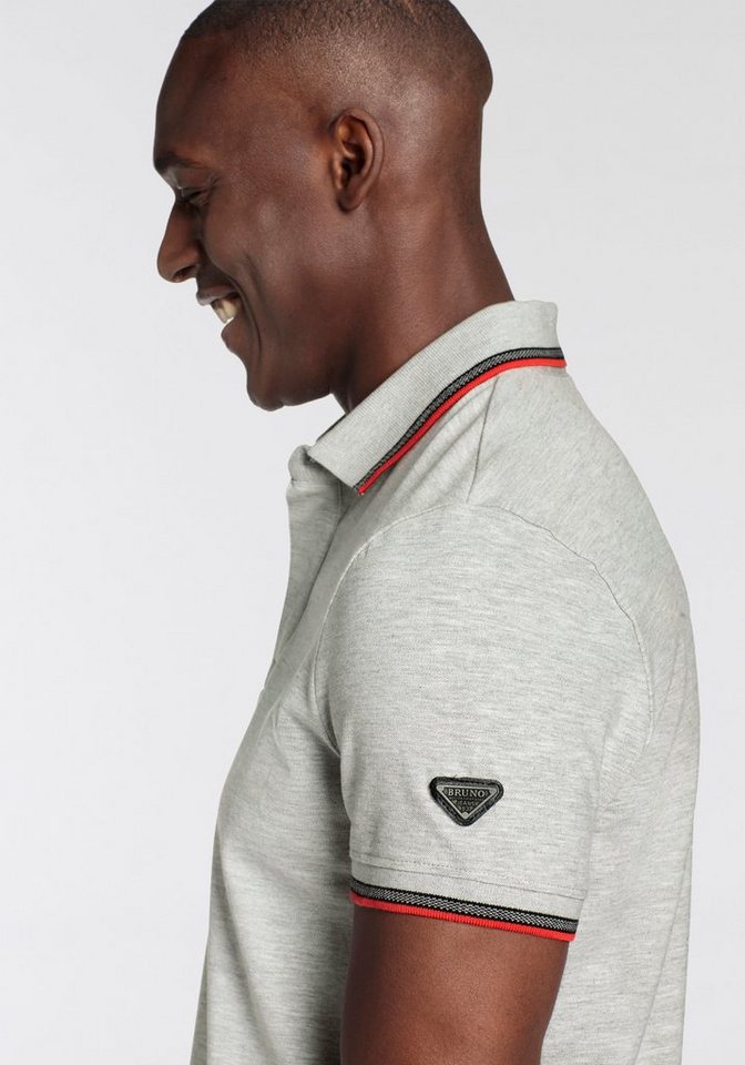 Bruno Banani Poloshirt Kurzarm, schmal geschnitten, Colourblocking-Optik – Bild 3 von 5