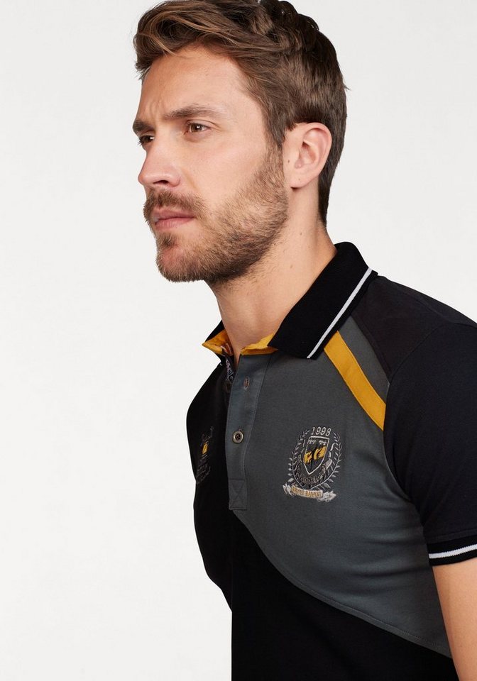 Bruno Banani Poloshirt Kurzarm, körpernahe Passform, unifarben, mit Polokragen – Bild 3 von 5