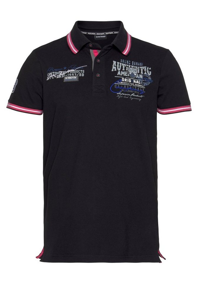 Bruno Banani Poloshirt Kurzarm, körpernahe Passform, aus Baumwollmischung – Bild 5 von 5