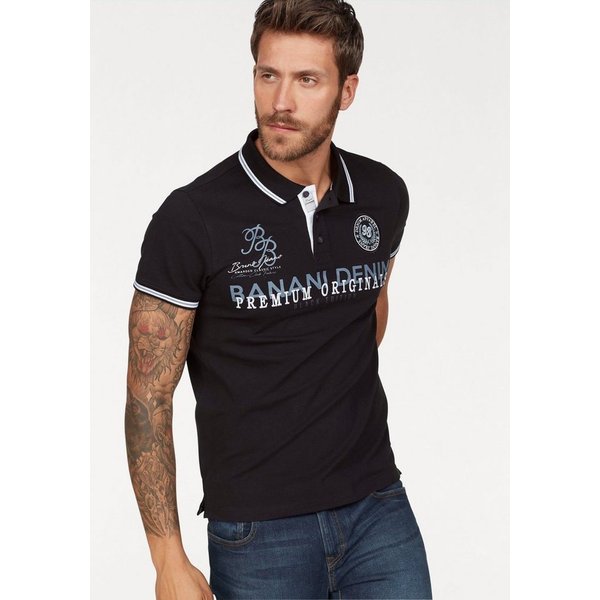 Bruno Banani Poloshirt Kurzarm, körpernahe Passform, Polokragen, aus Baumwollmischung
