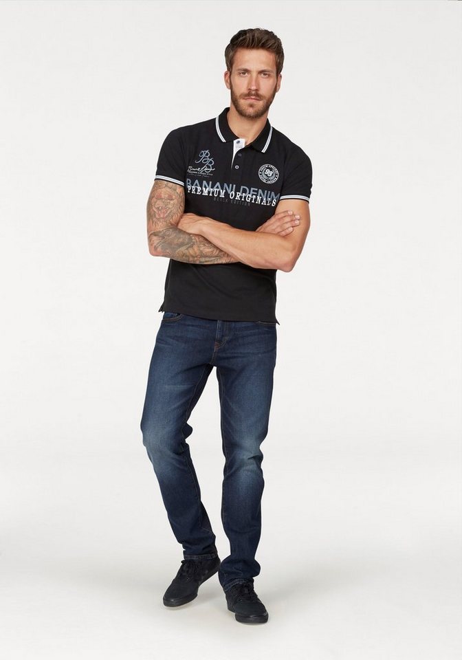 Bruno Banani Poloshirt Kurzarm, körpernahe Passform, Polokragen, aus Baumwollmischung – Bild 4 von 5