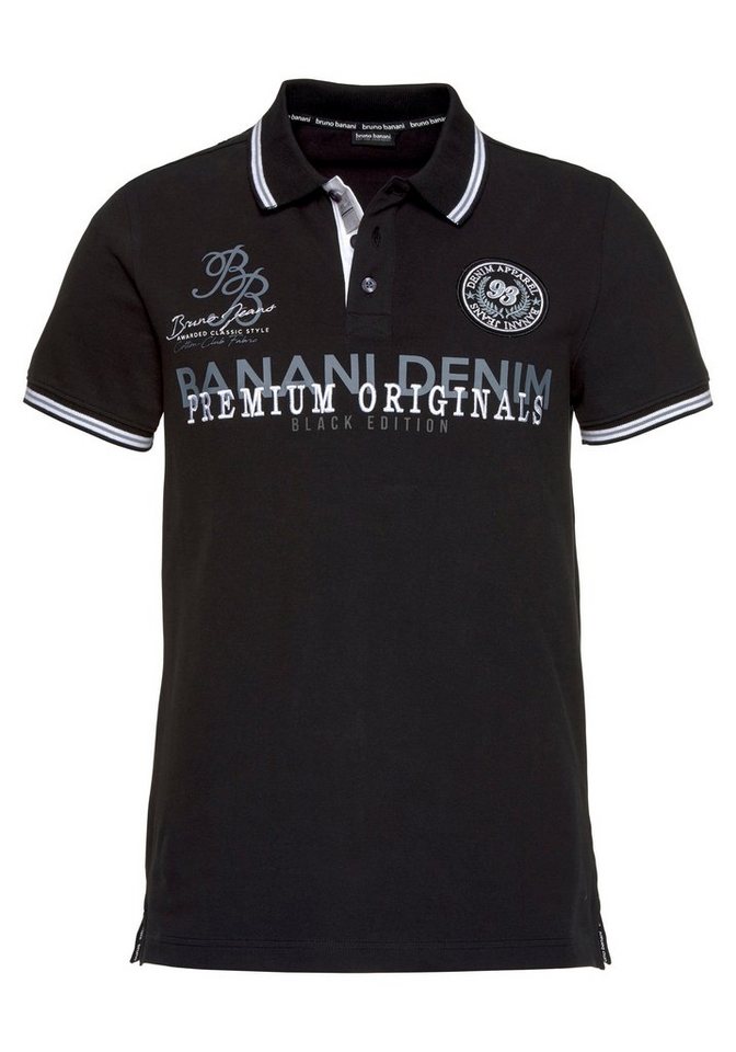 Bruno Banani Poloshirt Kurzarm, körpernahe Passform, Polokragen, aus Baumwollmischung – Bild 5 von 5