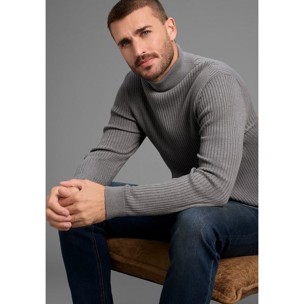 Bruno Banani Rollkragenpullover in Rippenqualität