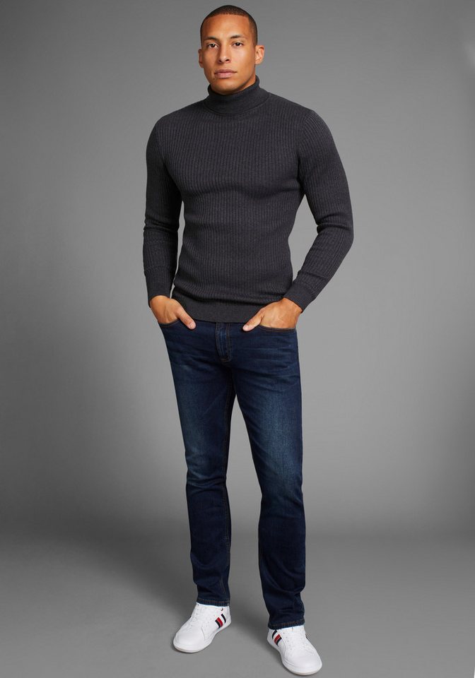 Bruno Banani Rollkragenpullover in Rippenqualität – Bild 4 von 5