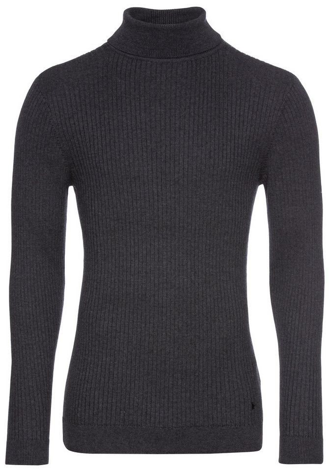 Bruno Banani Rollkragenpullover in Rippenqualität – Bild 5 von 5