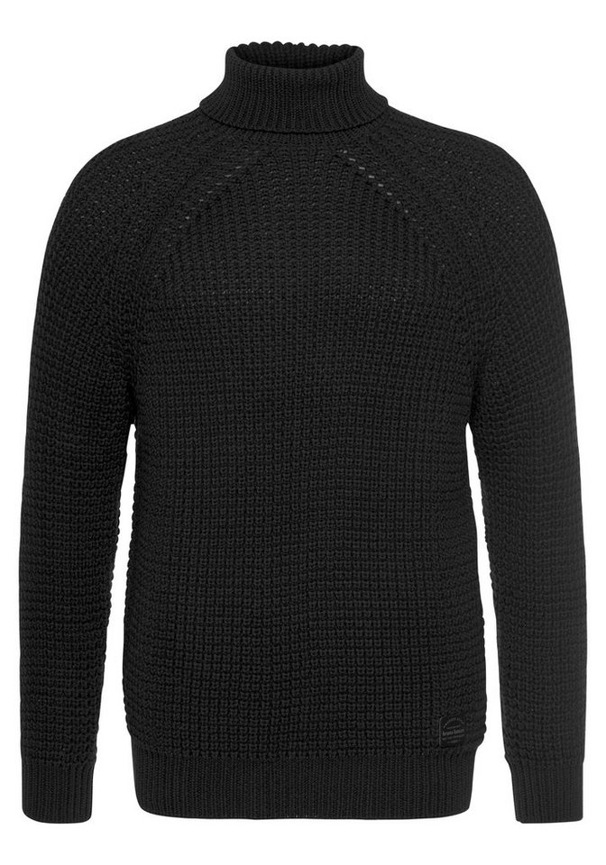 Bruno Banani Rollkragenpullover mit Markenbadge – Bild 5 von 5