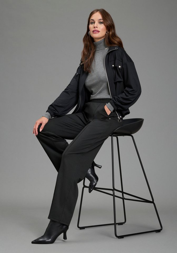 Bruno Banani Rollkragenpullover mit Rollkragen, figurbetonte Passform – Bild 4 von 5