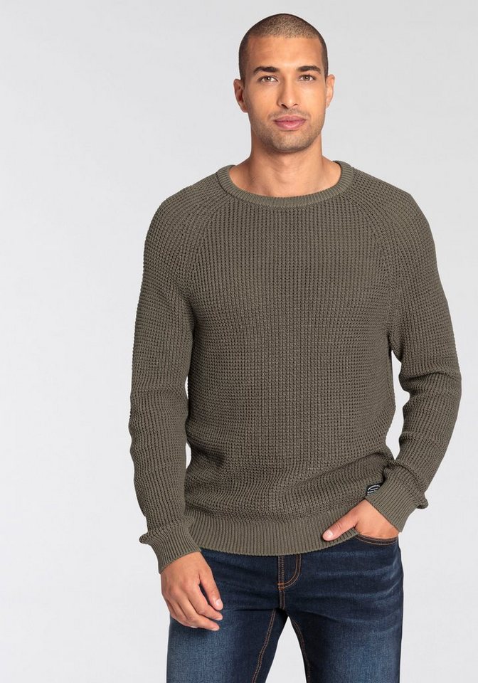 Bruno Banani Rundhalspullover mit besonderer Struktur – Bild 2 von 5