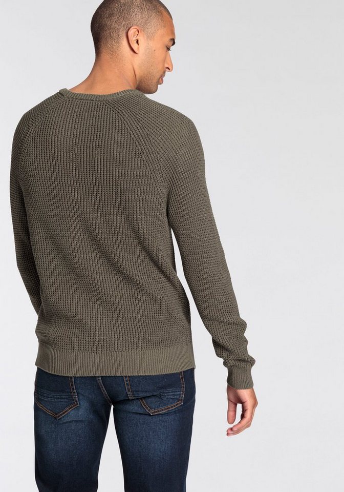Bruno Banani Rundhalspullover mit besonderer Struktur – Bild 3 von 5