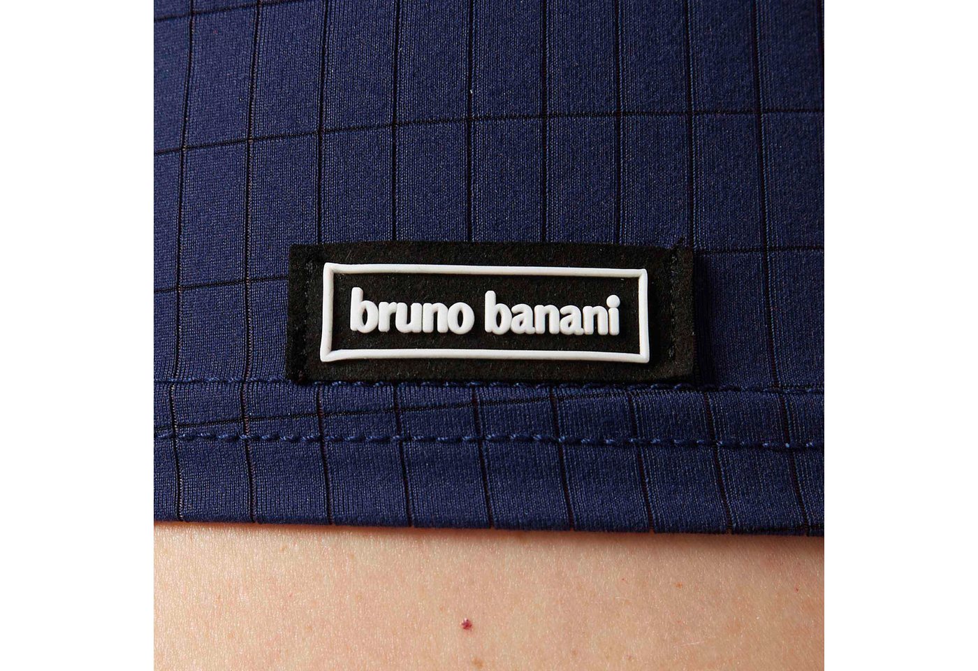 Bruno Banani Rundhalsshirt CHECK LINE 2.0 hüftbedeckend, elastisch – Bild 5 von 5