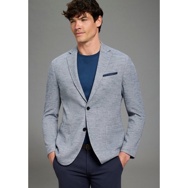 Bruno Banani Sakko mit Reverskragen, melierte Optik, Slim Fit Passform
