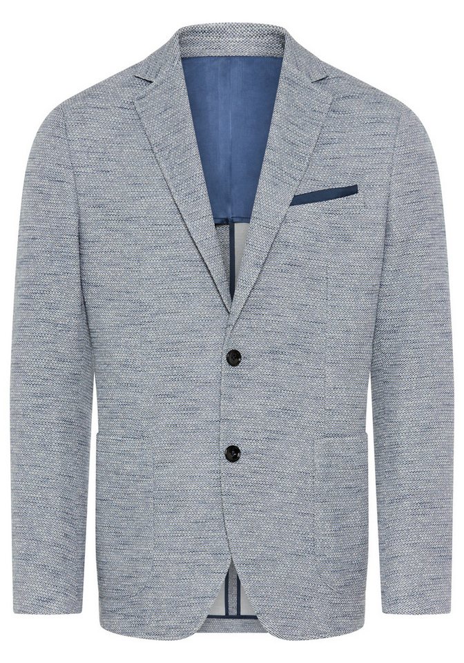 Bruno Banani Sakko mit Reverskragen, melierte Optik, Slim Fit Passform – Bild 5 von 5