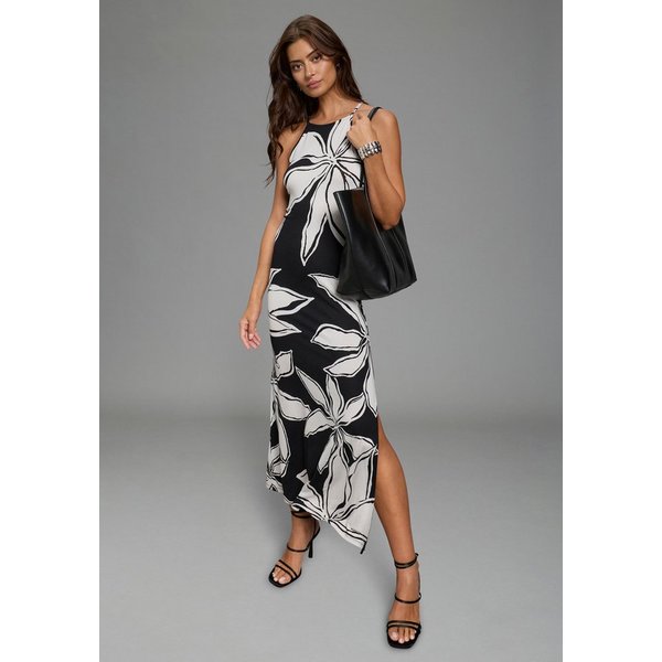 Bruno Banani Sommerkleid knöchellang, floraler Print, aus elastischer Shirtware