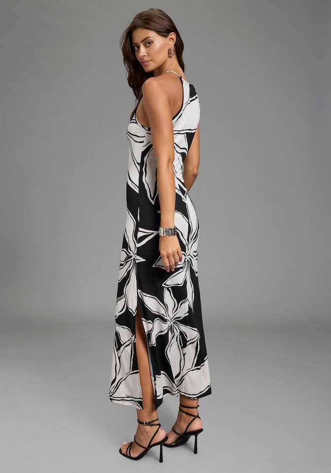 Bruno Banani Sommerkleid knöchellang, floraler Print, aus elastischer Shirtware – Bild 2 von 5