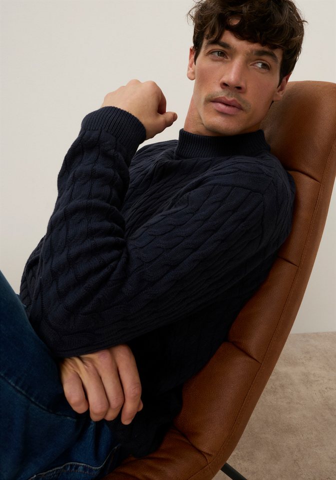 Bruno Banani Stehkragenpullover aus Strick, Regular Fit, mit normaler Länge – Bild 3 von 5