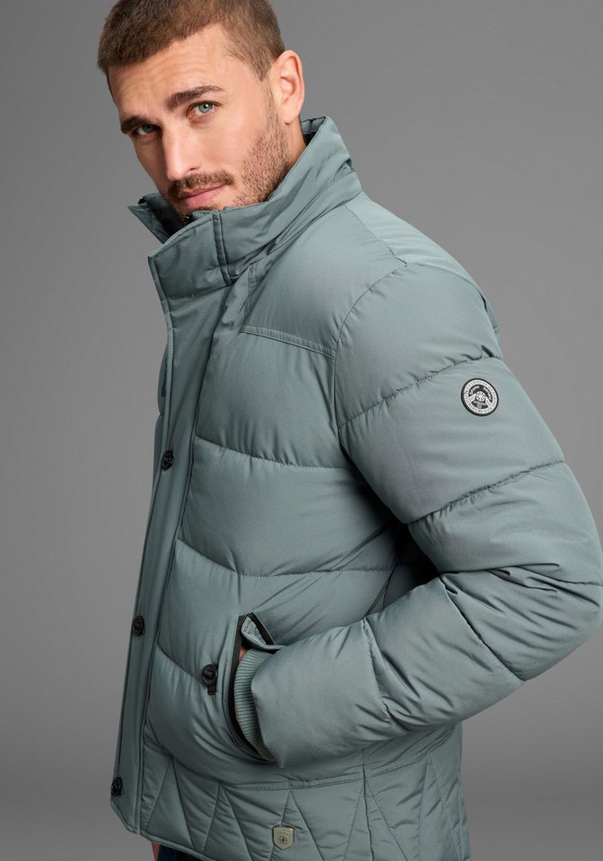 Bruno Banani Steppjacke Winterjacke mit Fellimitat und abnehmbarer Kapuze – Bild 5 von 5