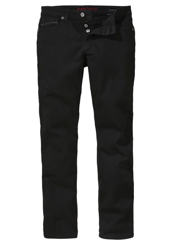 Bruno Banani Straight-Jeans Dylan gerade Beinform, Used-Waschung, niedrige Leibhöhe – Bild 5 von 5