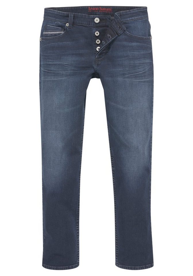 Bruno Banani Straight-Jeans Dylan gerade Beinform, Used-Waschung, niedrige Leibhöhe – Bild 4 von 5