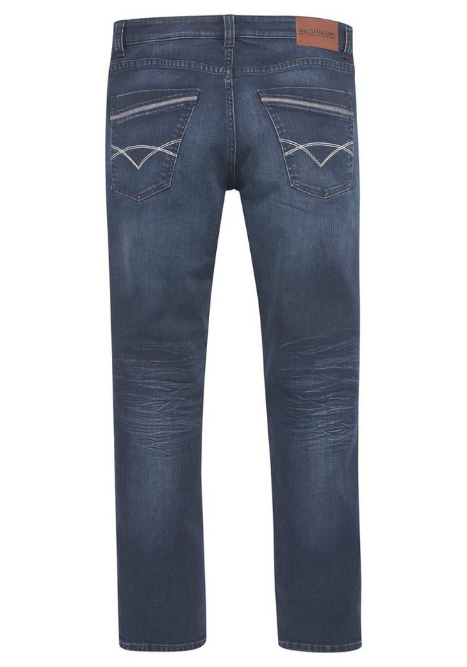 Bruno Banani Straight-Jeans Dylan gerade Beinform, Used-Waschung, niedrige Leibhöhe – Bild 5 von 5