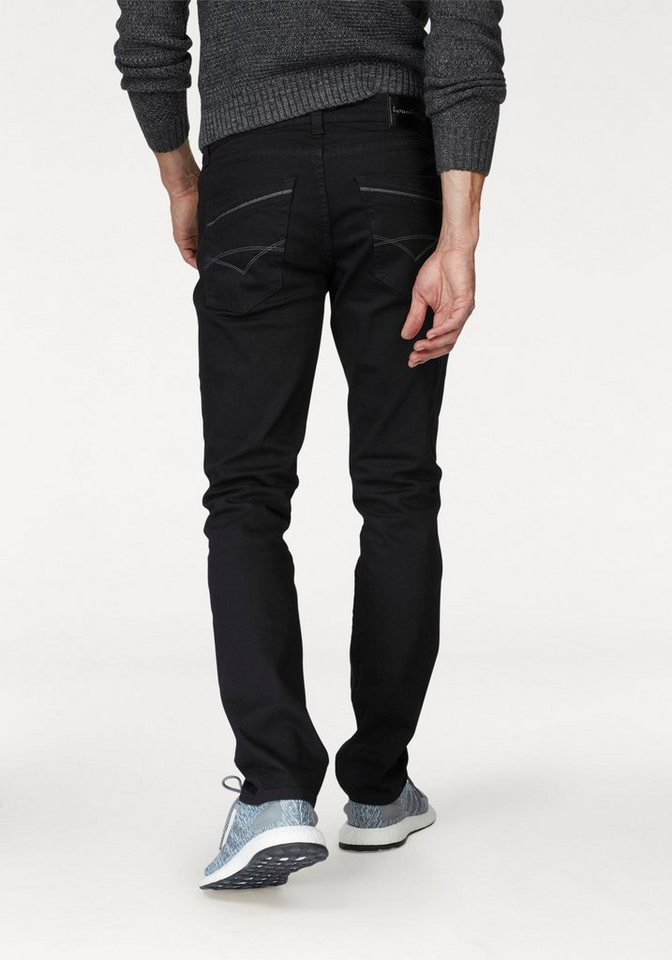 Bruno Banani Straight-Jeans Dylan gerade Beinform, Used-Waschung, niedrige Leibhöhe – Bild 2 von 5