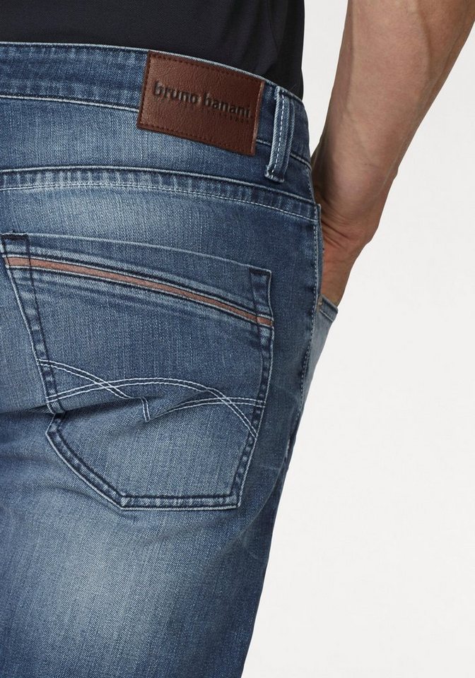 Bruno Banani Straight-Jeans Dylan gerade Beinform, Used-Waschung, niedrige Leibhöhe – Bild 3 von 5