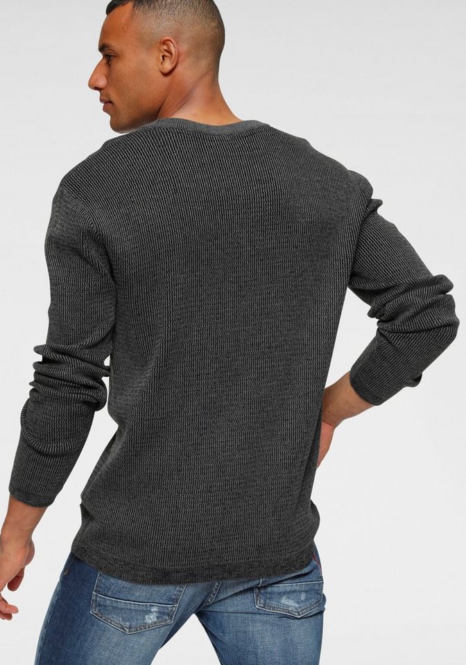 Bruno Banani Strickpullover gewaschene Optik – Bild 2 von 5