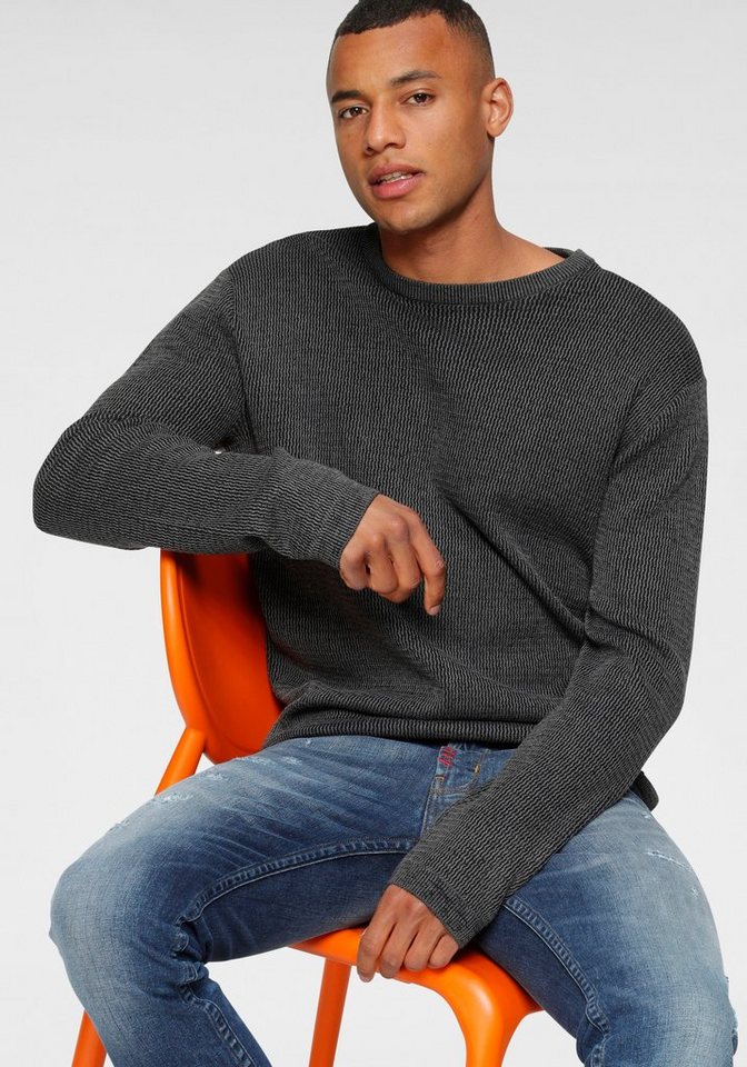 Bruno Banani Strickpullover gewaschene Optik – Bild 4 von 5