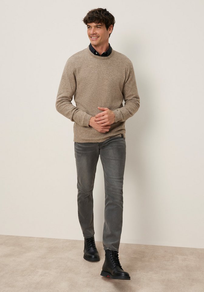 Bruno Banani Strickpullover in hochwertiger Wolloptik Woll-Look mit pflegeleichtem Tragekomfort. Ohne kratzendes Tragegefühl – Bild 4 von 5